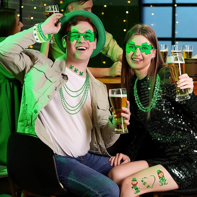82Pcs St Patricks Day Accessories Pack Include Lucky Banner Shamrock