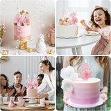 Pink Bow Candle 1,First Birthday Candle Girl,Coquette 1 Candles,1
