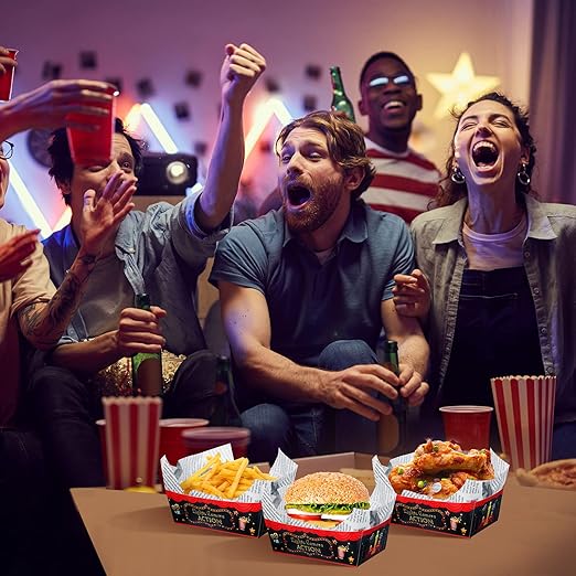 100 Pcs Movie Night Party Supplies Carnival 1.1 lb 50 Movie Paper