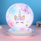 Unicorn Birthday Party Decorations Rainbow Unicorn Plates and Napkin