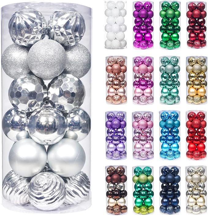 XmasExp 60mm/2.36" Christmas Ball Ornaments Shatterproof Christmas #4