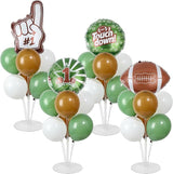 4 Sets Football Party Balloons Stand Kit with Football Shaped Count