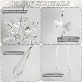 18pcs Crystal Christmas Ornaments for Tree Decorations-Hanging Acrylic