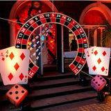Large Casino Night Party Decorations Casino Night Porch Entryway