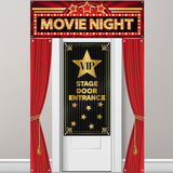 4 Pcs Movie Night Porch Sign Banner VIP Door Entrance Door Cover