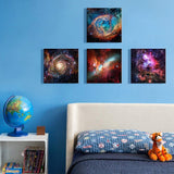 sunfrower Nebula Galaxy Canvas Wall Art Outer Space Prints Painting