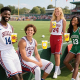 50Pcs Sports Party Decoration Cups 12Oz Plastic Disposable Cups
