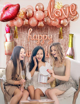 Rose Gold Happy Birthday Decorations for Women and Girls – Rose Gold