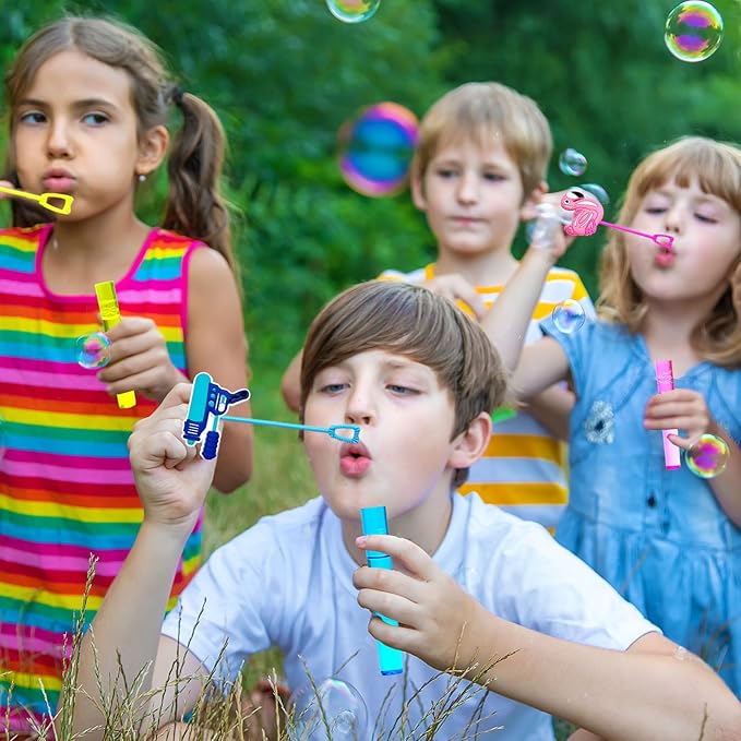 Pool Party Favors 24Pcs Summer Bubble Wands for Kids Beach Bubble