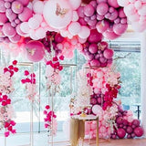 PartyWoo Hot Pink Balloons 140pcs Different Sizes of 18 12 10 5 Inch