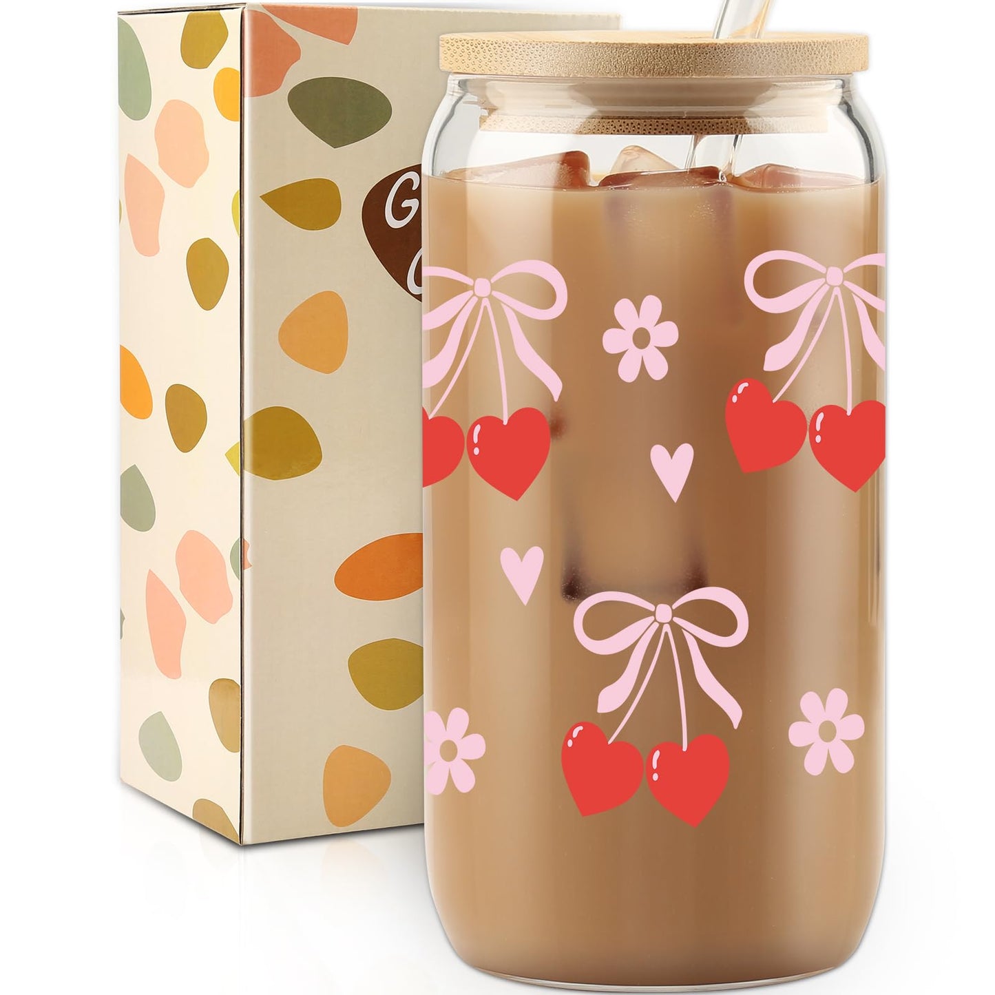Cherry Bow Cup, Birthday Gifts for Women, Girly Gifts for Her, Sister,