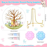 Gender Reveal Fingerprint Tree Boy or Girl Party Ideas Baby
