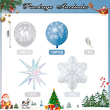 Froova Snowflake Balloons Light Baby Pastel Blue and White Balloons