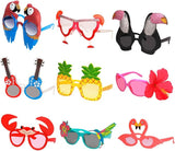 Ocean Line Luau Party Sunglasses 9 Pairs Funny Hawaiian Glasses