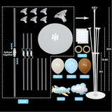 Airplane Baby Shower Birthday Party Decorations Balloons Stand Kit 2