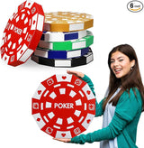 Giant Casino Decorations 15.7 Inch Large Paper Poker Chips Favor #2