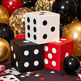 132Pcs Casino Theme Party Decorations Dice Boxes Large Poker Cards