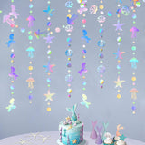 Iridescent Mermaid Birthday Party-Decorations Garland - 40FT Euphoria