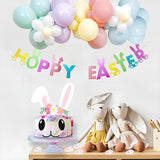 Easter Party Decorations Glitter Bunny Hoppy Easter Banner Spring
