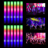 ColorHome Glow Sticks Bulk, 52 Pcs LED Foam Sticks Light Up Batons