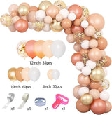 Ouddy Party Blush Balloons Arch Garland Kit, Different Sizes 12 10