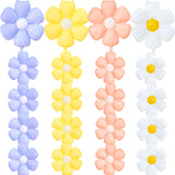 EUVBOKW Daisy Flower Balloons,20 Pcs Colorful Foil Daisy Balloons for