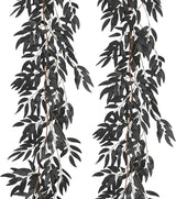 Artificial Hanging Willow Leaves Vine Twigs 2Pcs 5.7Ft Halloween