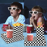 48Pcs Movie Night Supplies 24 Movie Theater Snack Trays with 24