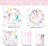 Unicorn Themed Party Decorations Supplies Rainbow Unicorn Themed