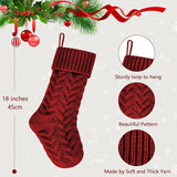 Christmas Stockings Bulk, 20 Inch Burgundy Knit Stockings Christmas