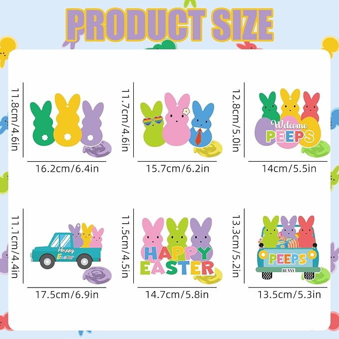 124pcs Easter Party Decorations Set Include Happy Easter Banner