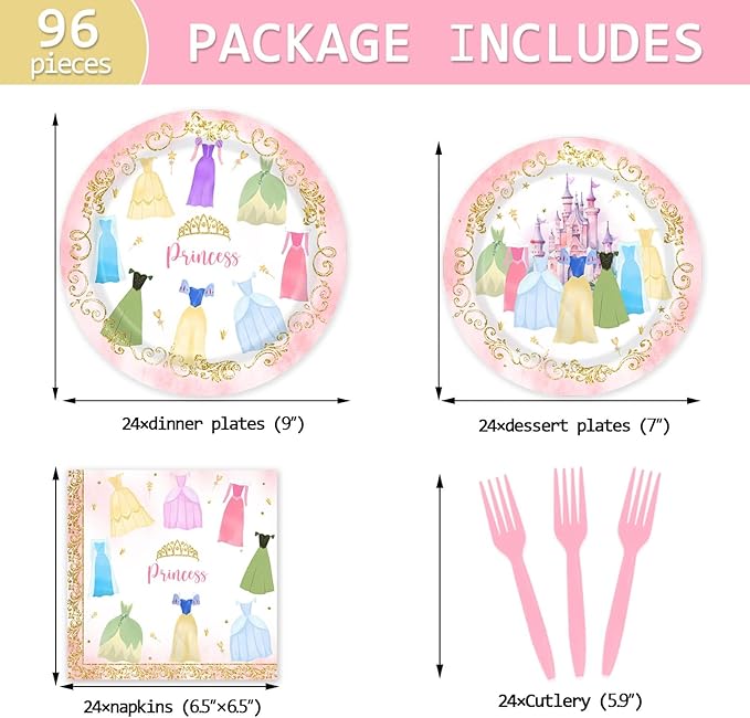 Princess Birthday Party Supplies Royal Princess Magical Birthday