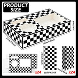 48Pcs Movie Night Supplies 24 Movie Theater Snack Trays with 24