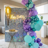 Mermaid Balloon Arch Kit 120pcs Blue Purple Balloon Garland Arch Kit