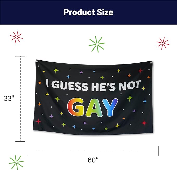 Funny Party Banner 60" x 33" – Hilarious Decoration for Adults, Gag