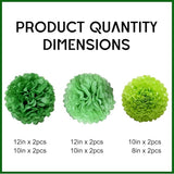 Green Tissue Paper Pom Poms for St.Patrick Day Irish Ceiling Wall