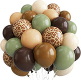 Sage Green and Brown Balloons, 12inch Safari Olive Green Beige Brown