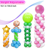 Toosci 2 Sets Balloon Column Stand and Balloon Pump, Adjustable Metal