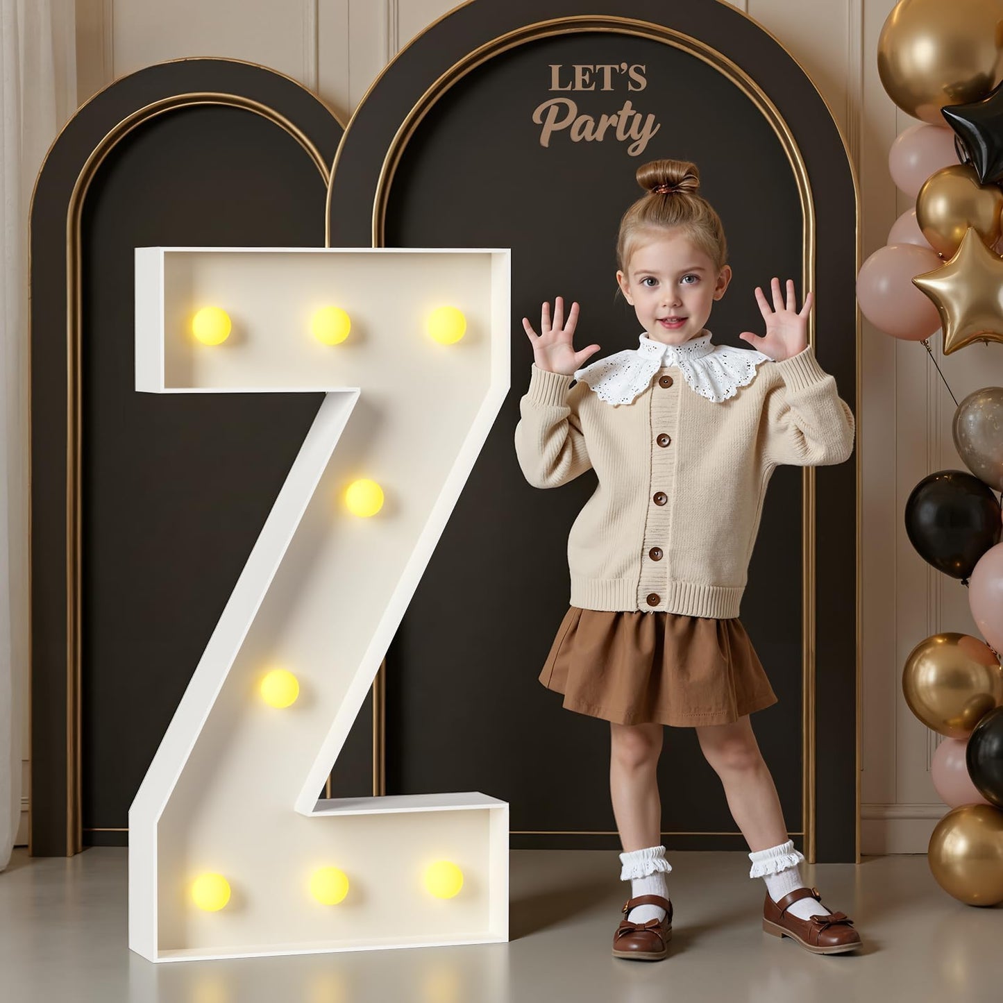 Mixifox Marquee Letters 3 Feet Tall, 3FT Large Light up Letters Z, Big