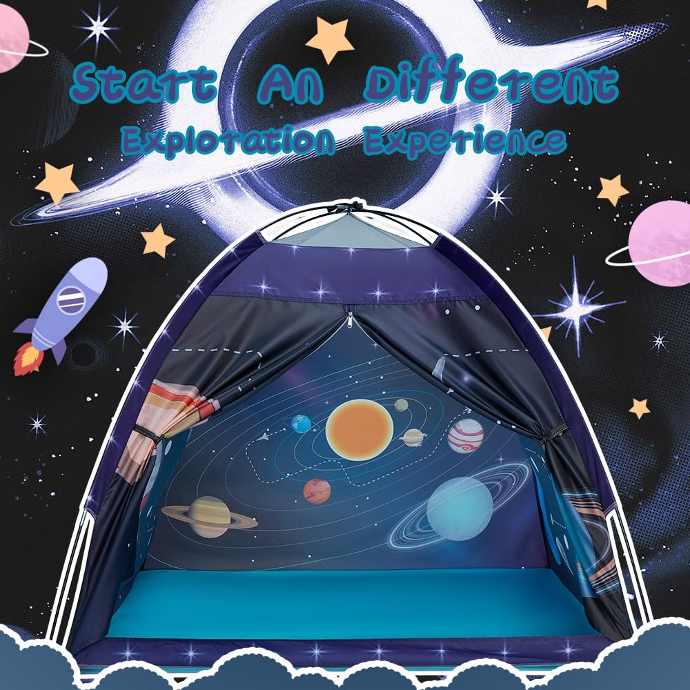 Mnagant Space World Play Tent-Kids Galaxy Dome Playhouse for Boys and