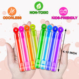 Bulk Neon Mini Bubbles Party Favors for Kids 100 Pack, Small Non Candy