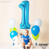 KatchOn, Blue Number 1 Balloon for 1st Birthday - 40 Inch | 1 Balloon