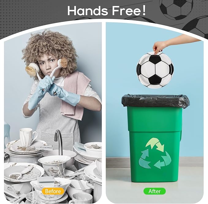 96pcs Soccer Plates Party Supplies Soccer Theme 9 7 Paper Plates and