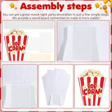 3.3 ft Giant Popcorn Box Cardboard Stand Movie Theme Party