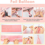 Rose Gold Birthday Party Decorations for Women Girls Rose Gold Pink