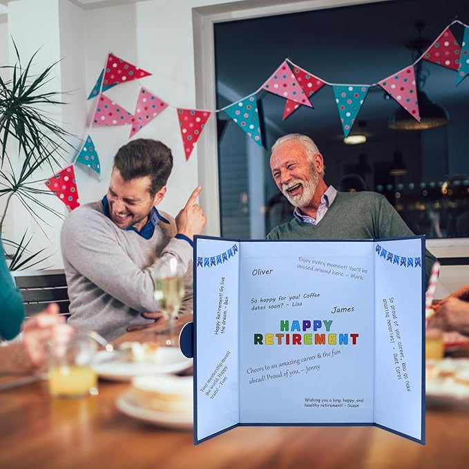 SumDirect Retirement Guest Book - Happy Retirement Signature Book,