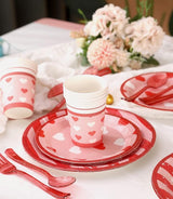 Valentines Day Plates and Napkins Sets Serves 16 Includes Paper Cups