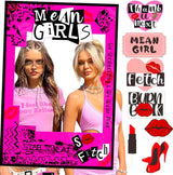 LaVenty Mean Girl Party Photo Booth Props Frame Mean Girl Party