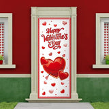 2 Pcs St Patricks Day and Valentine‘S Day Door Covers Green Shamrock