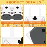 32 Pcs Safari Party Favor Bags Non Woven Jungle Animal Goodie Treat